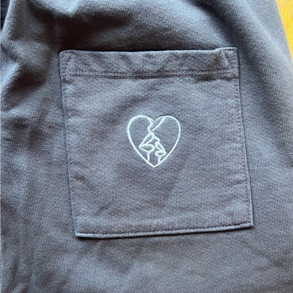 Badkiss Brown Sweatsuit Heavyweight Drop Shoulder Cropped Oversized Hoodie - Picture 8 of 9